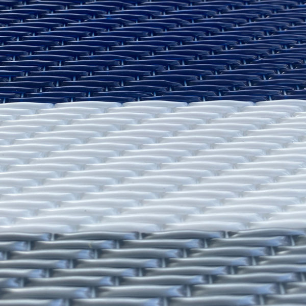 Mariona Stripe - Blue & White Striped Indoor/Outdoor Area Rug FINAL SALE